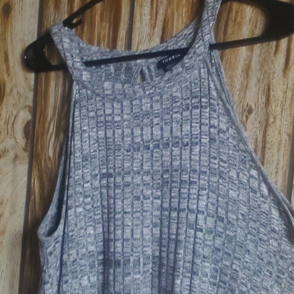 Plus size women's high neck tank